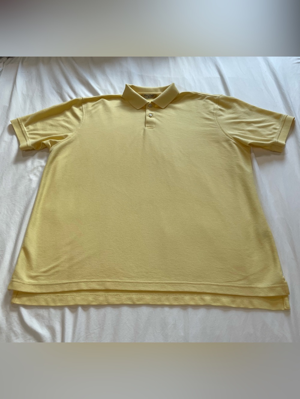 Roundtree & Yorke Gold Label Men’s Polo Shirt in Pale Yellow